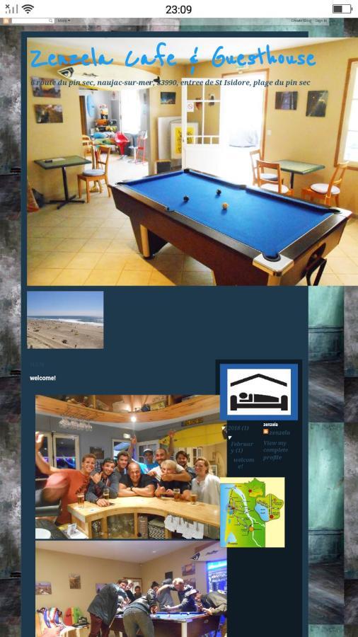 فندق Zenzela Surf House Naujac-sur-Mer المظهر الخارجي الصورة